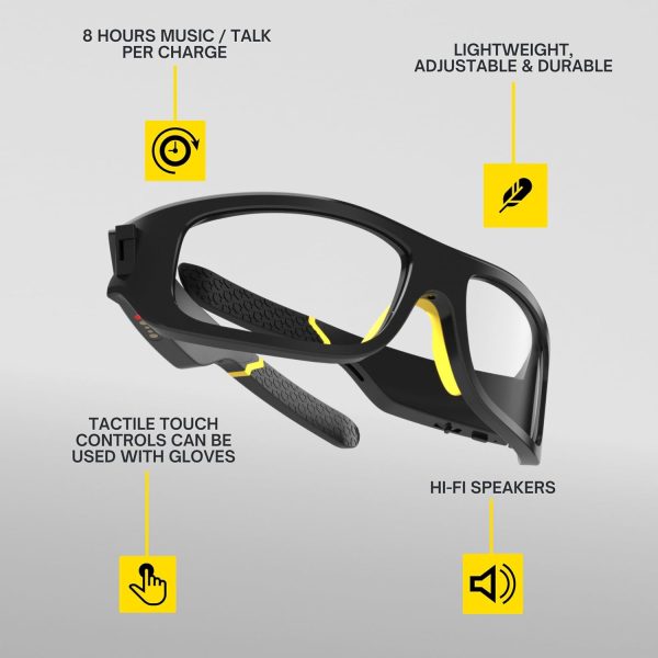 Lucyd Armor Smart Safety Glasses for Men & Women, TR90 Frame, Bluetooth Smart Safety Glasses with Light Adaptive Lenses, Open Ear Speakers & Microphone - ANSI Z87.1 (Standard) - Image 2